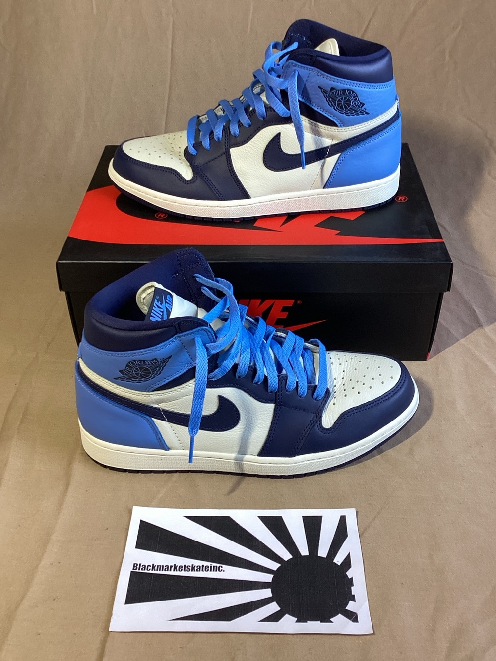 Nike Air Jordan 1 Retro High OG Obsidian 555088-140 Men's Size 10